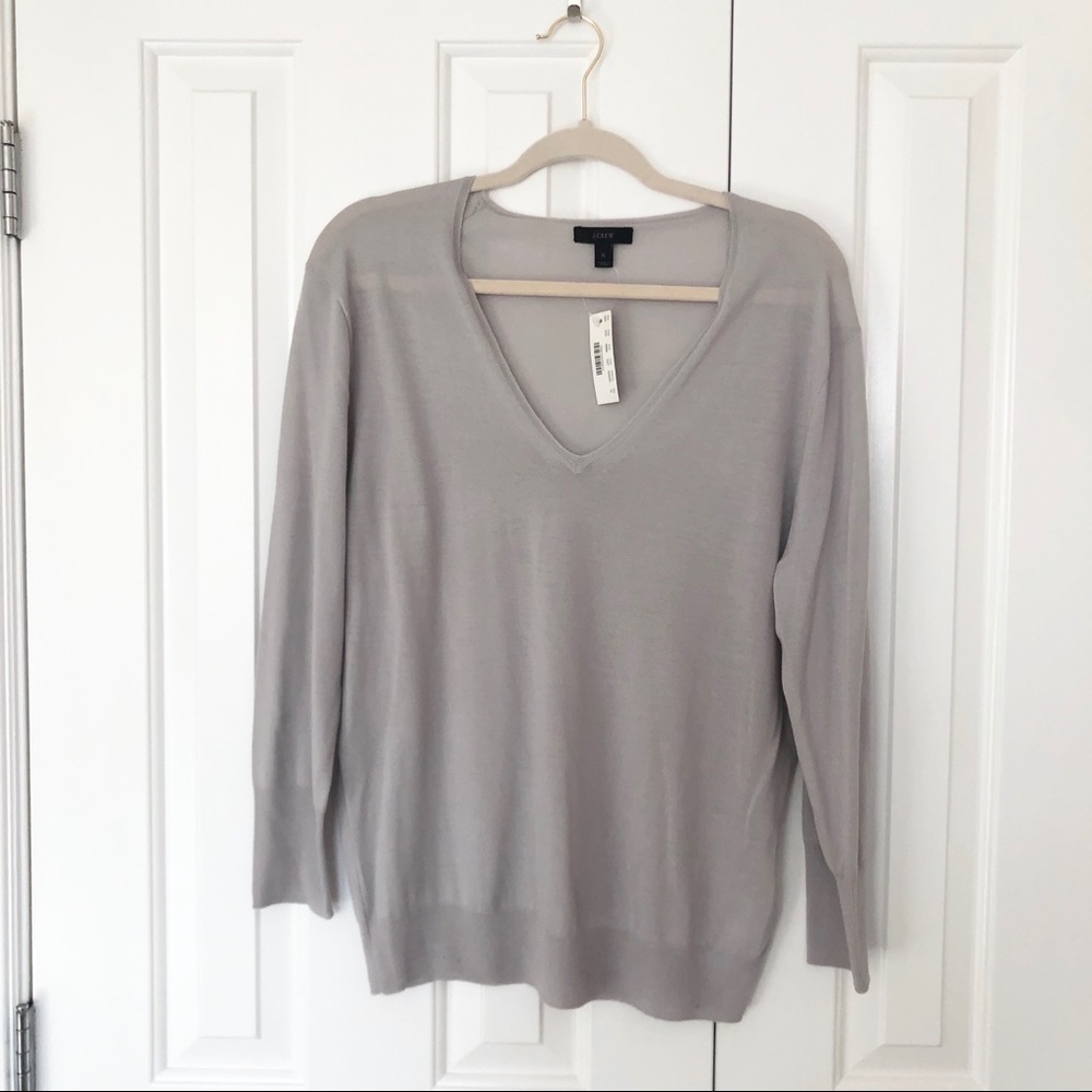 NWT J. Crew Gray Sweater